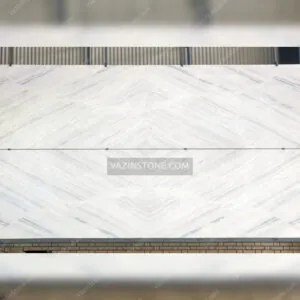 Crystal marble four-match stone slab