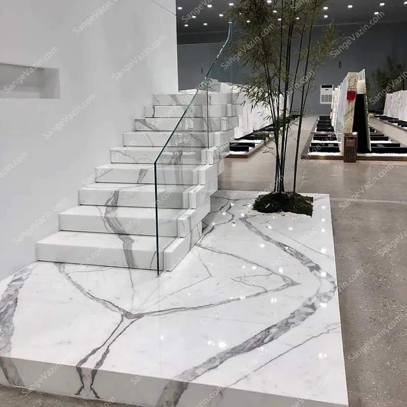 White Chinese stepping stones
