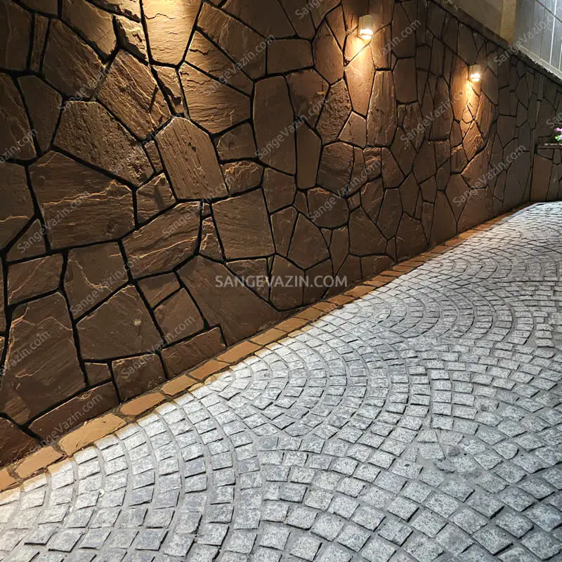 slate stone on outdoor wall