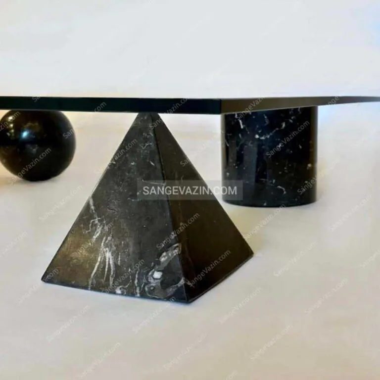 stands of Geometric stone coffee table