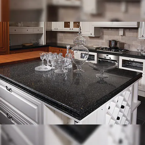 black granite stones