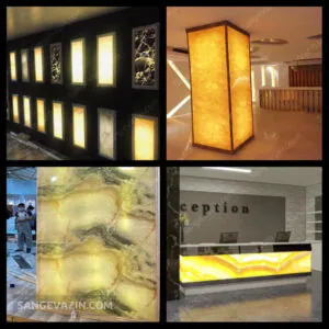 Marble sheet backlit collection