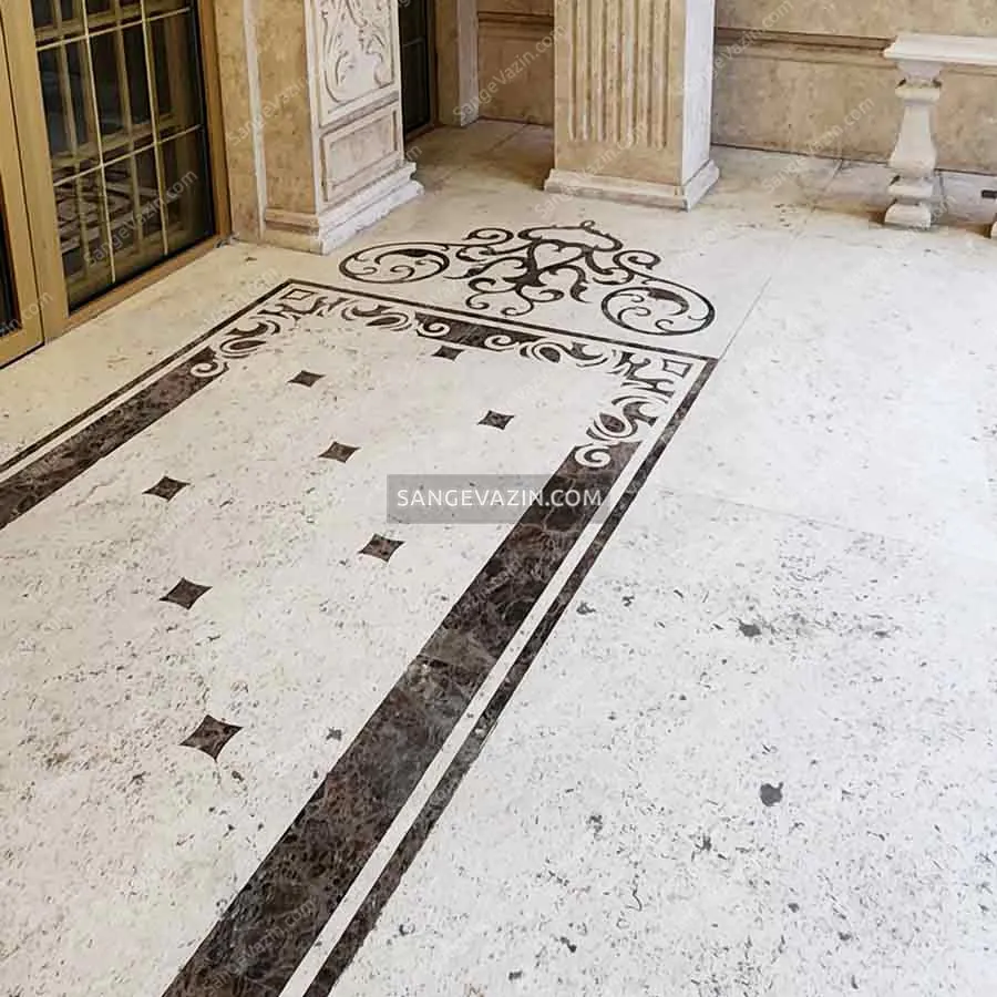 stone inlay - marquetry outdoor floor