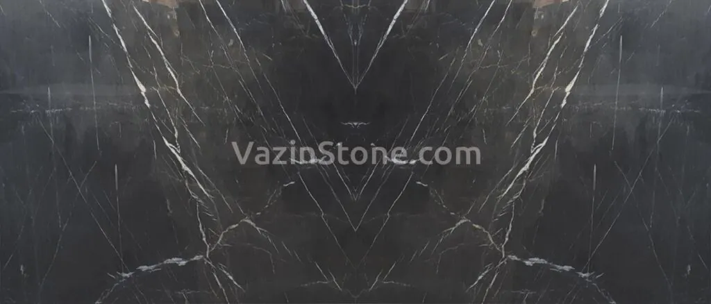 pietra gray marble book-match stone slab