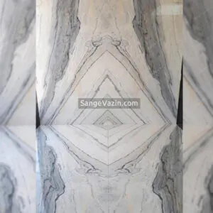 Aligoudarz crystal marble four-match slab stone