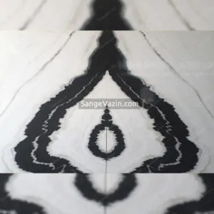 Saimon crystal marble four-match slab stone