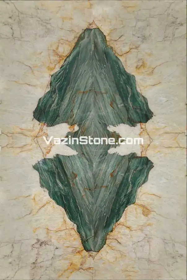 Four-match wall stone slab