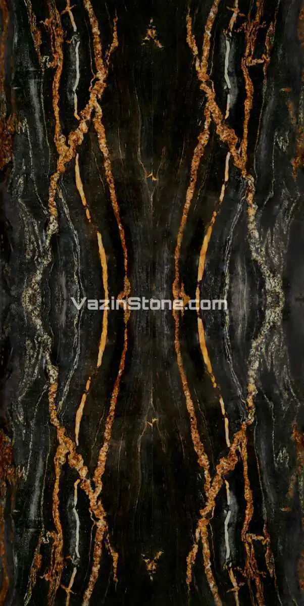 Four-match wall stone slab