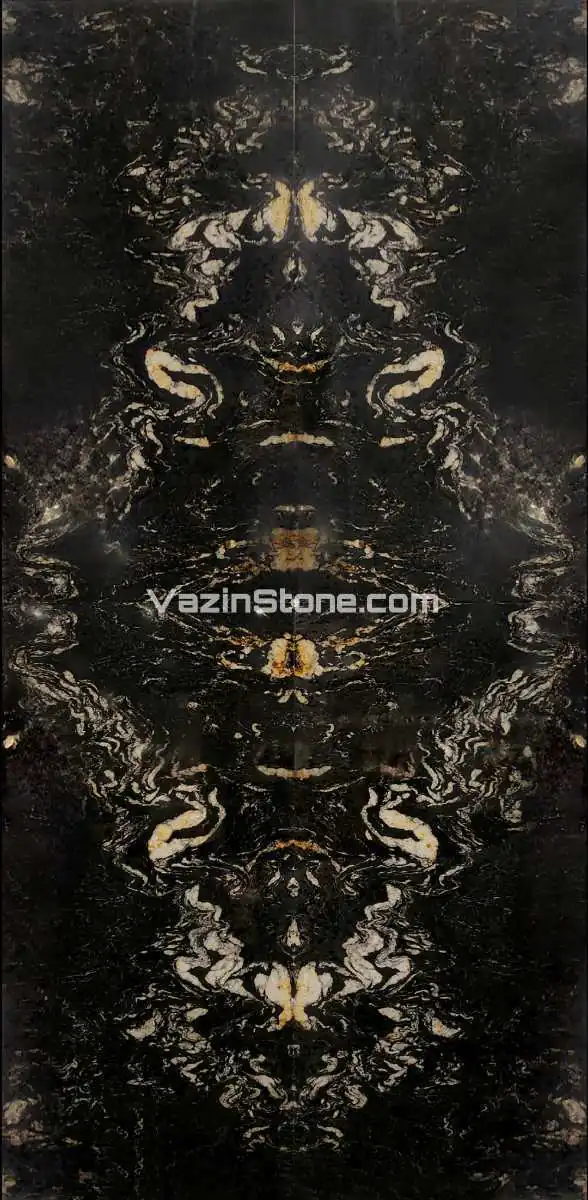 Four-match wall stone slab