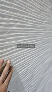 crystal stone with a glossy grooved finish picture