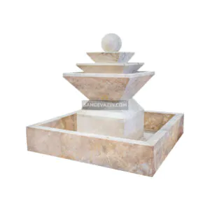 Anousha stone fountain with large basin