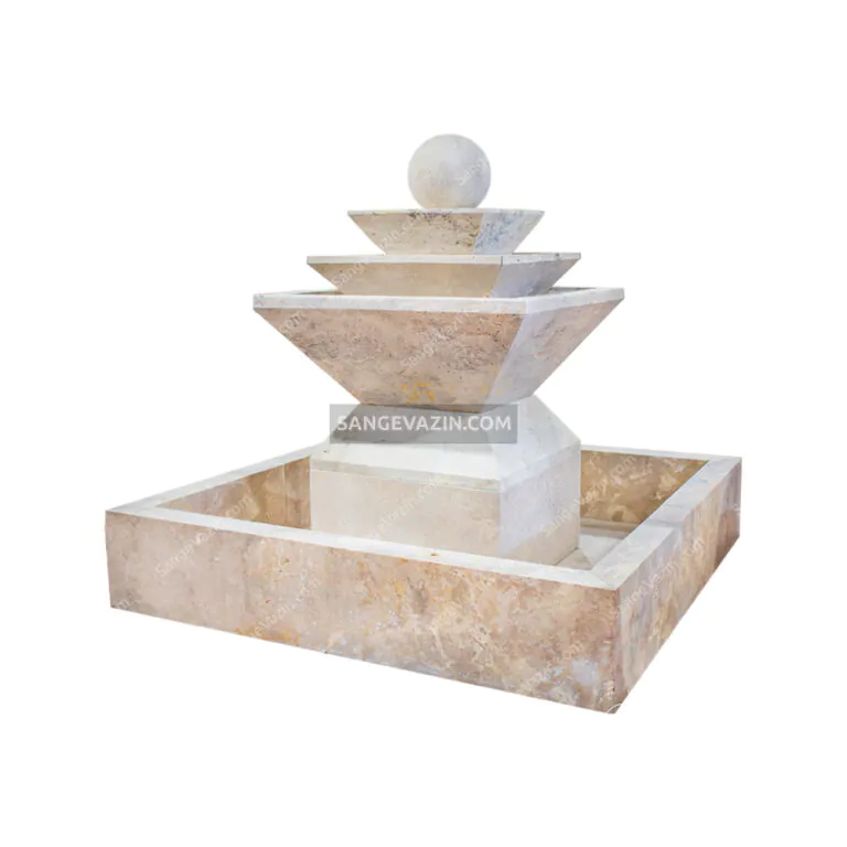 Anousha stone fountain with large basin
