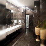 lavatory marble design with pietra gray marble stone