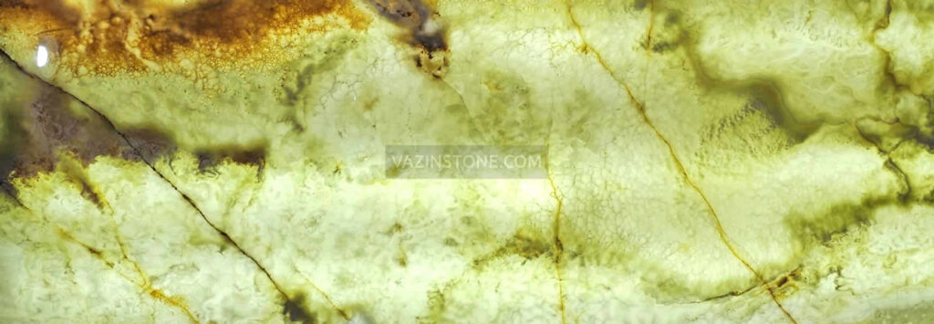 Green onyx stone and backlit property