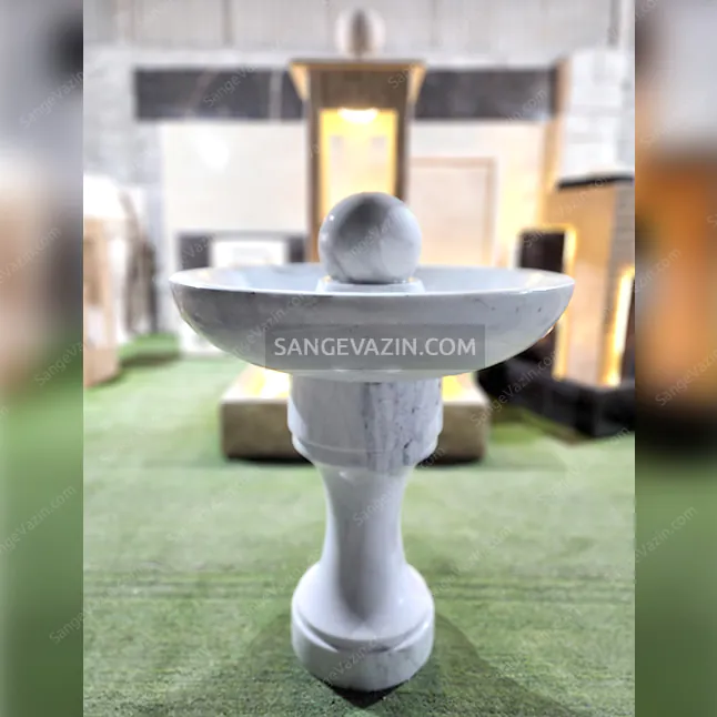 Rolling sphere fountain
