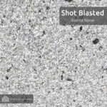 Shot blasted diorite stone