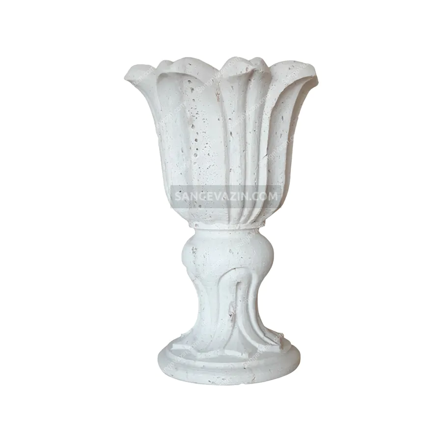 Tulip stone flower pot