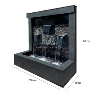 Sana curtain fountain dimensions
