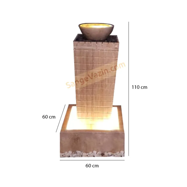 Akropol stone fountain dimensions