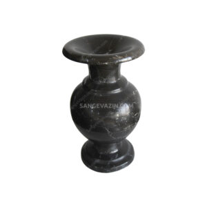 Onyx stone flower pot with marble stone