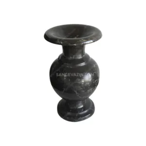 Onyx stone flower pot with marble stone