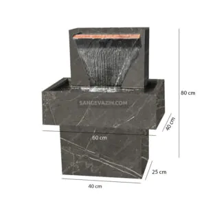 Kia stone fountain dimensions