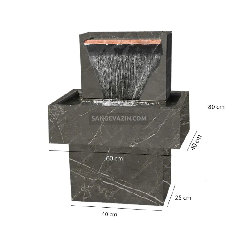 Kia stone fountain dimensions