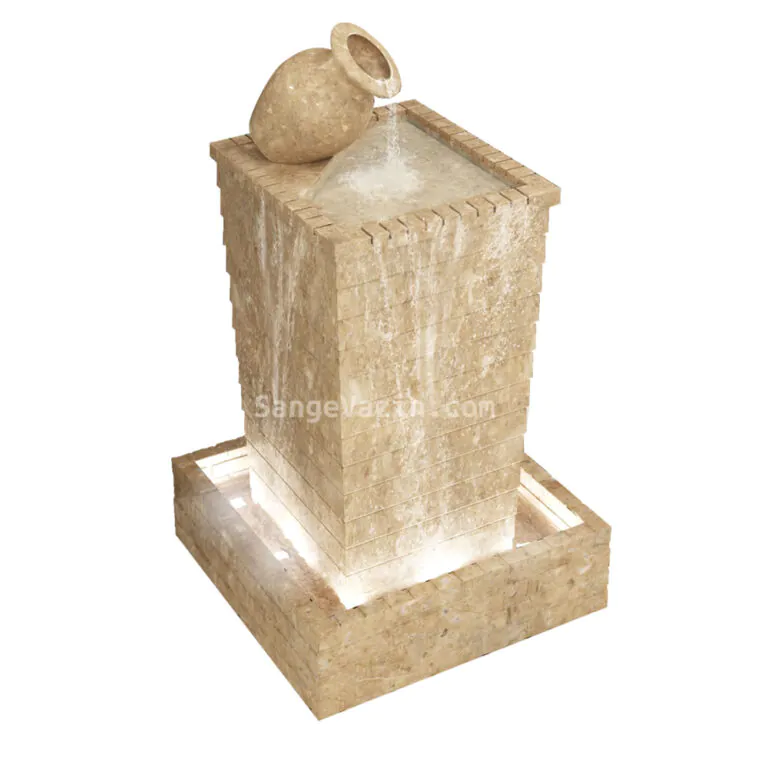 Jug stone fountain