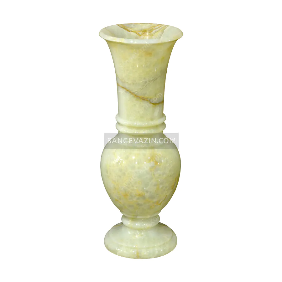Lemon chiffon stone flower pot