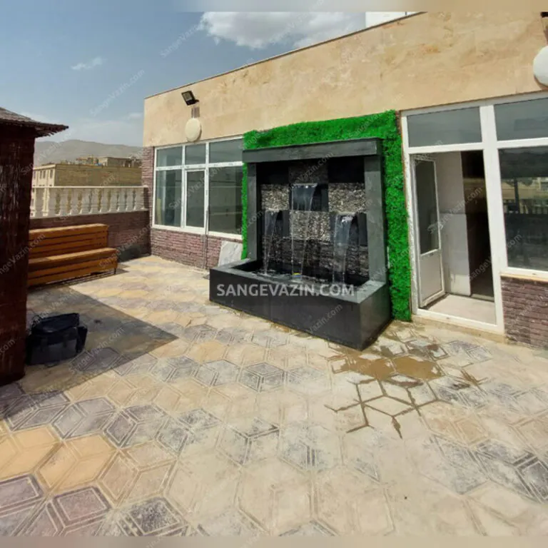 Sana curtain fountain in roofgarden