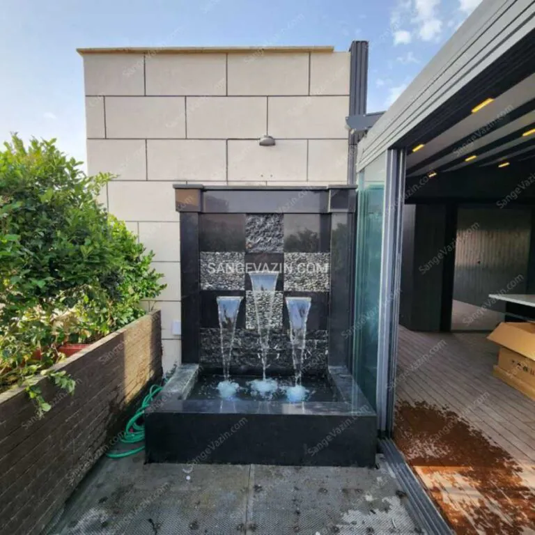 Sana curtain fountain in roofgarden