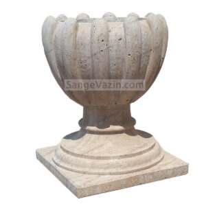 Blossom stone flower pot