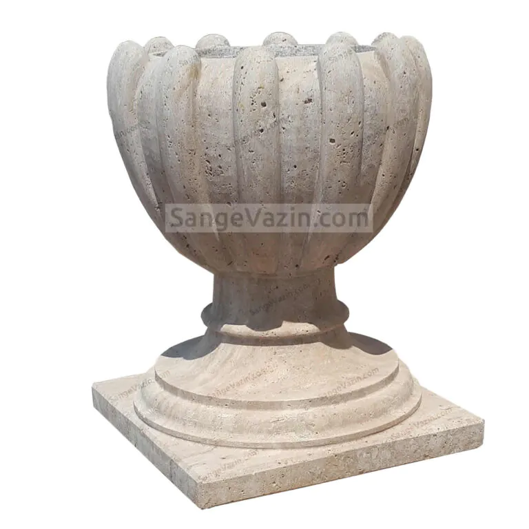Blossom stone flower pot