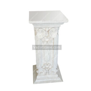 Spring stone flower pot base