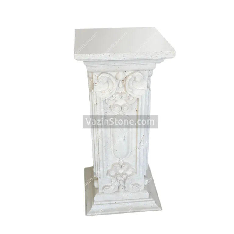 Spring stone flower pot base