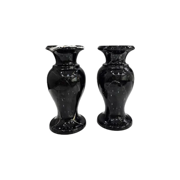 Afra stone flower pot with marble stone