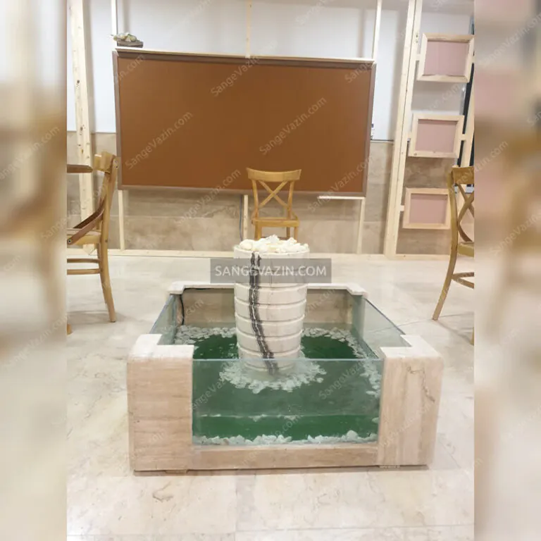 Conical aquarium stone fountain sample