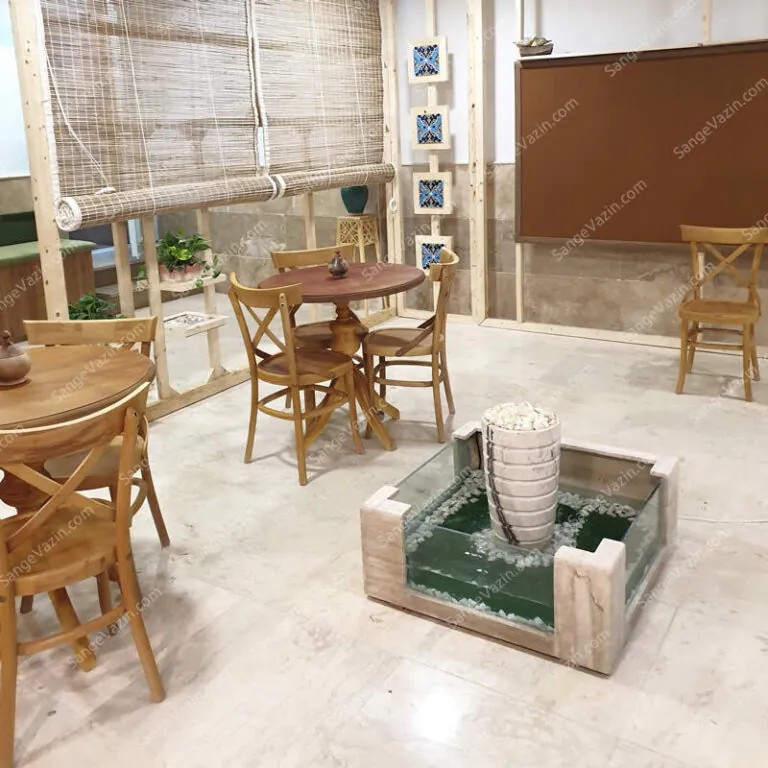 Conical aquarium stone fountain sample