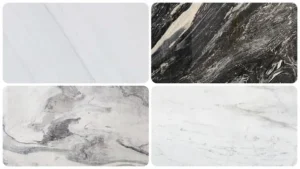 Crystal marble collection for stone tables