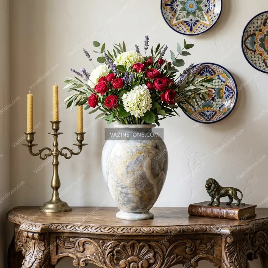 Flora stone flower pot