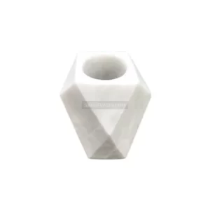 Geometric stone flower pot