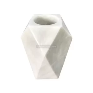 Geometric stone flower pot