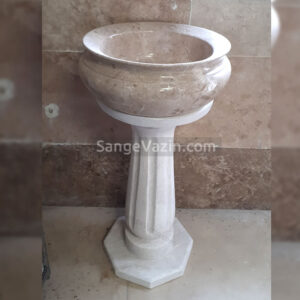 Stone flower pot on stone base