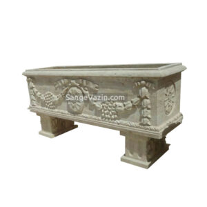 Vine stone flower pot