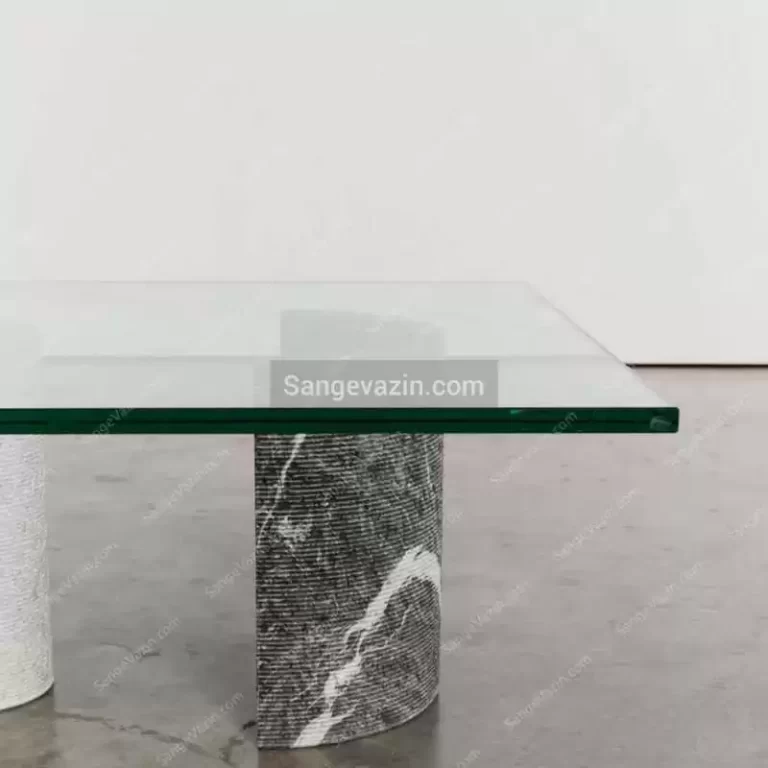 Hasti stone dining table closeup