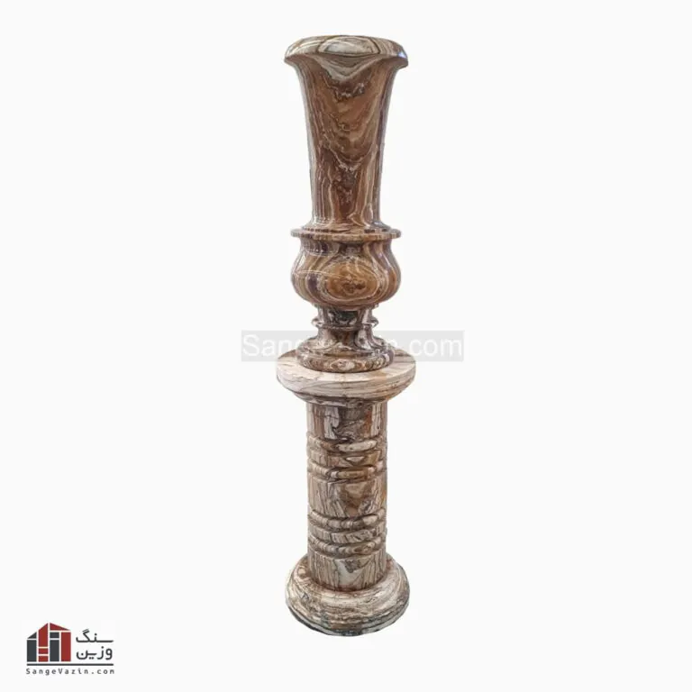 Cluster stone flower pot and base