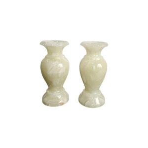 Afra stone flower pot with onyx stone