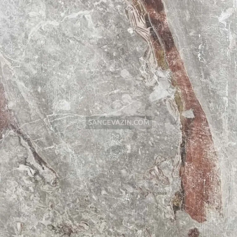 Grey Persian silk marble closeup