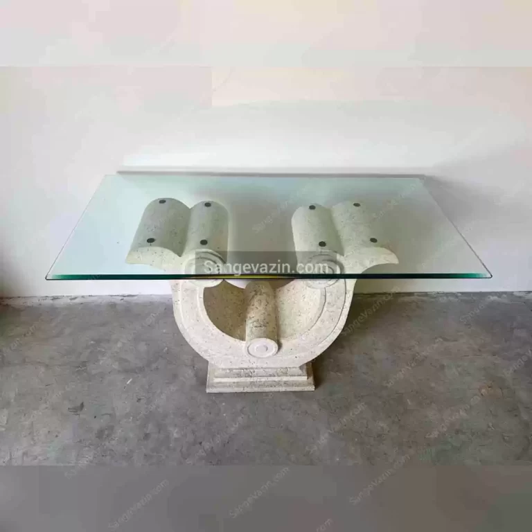 Rose stone dining table sample