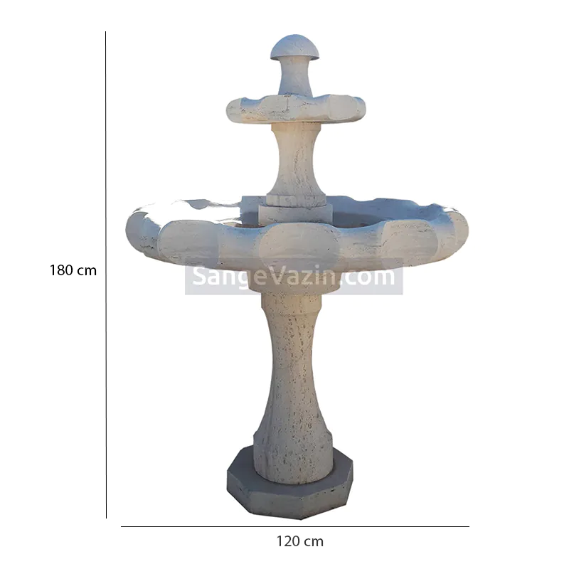 Teana multi-trier fountain dimensions